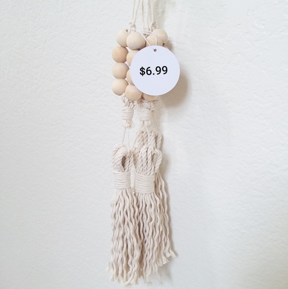 🛑SOLD🛑BOHO BEADED TASSELS/SET OF THREE - Picture 2 of 4